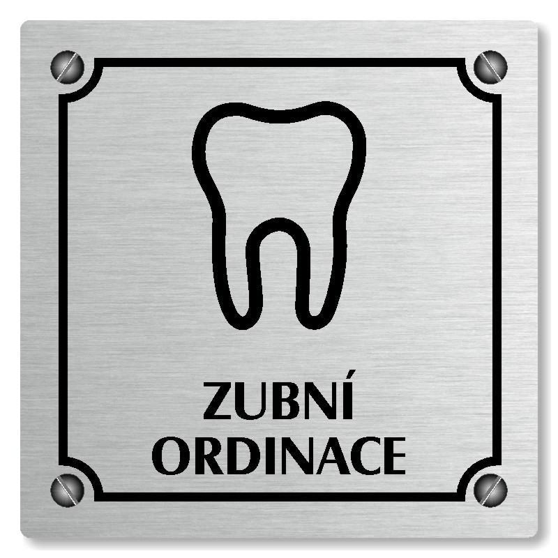 Zubní ordinace, 148x148mm, stříbrná, Kansas